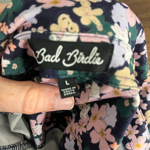 BAD BIRDIE Whistling Straight Pastel Floral Golf Polo - Picture 3 of 7